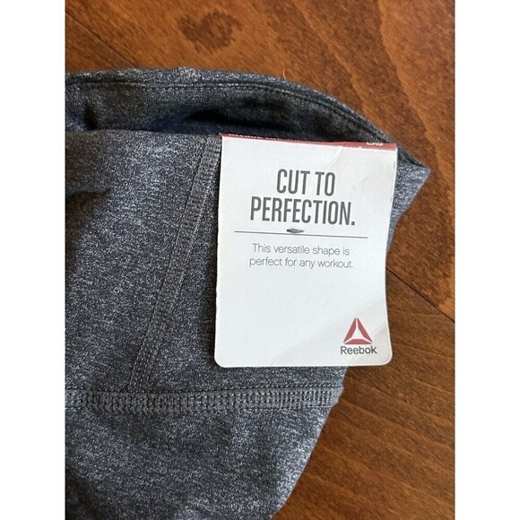 Reebok Womens OS Lux 3/4 Tight Compression Athletic Pants Gray NWT 2XS (XXS) - Picture 5 of 7